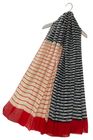 Nautical Stripe With Flower Print Scarf / SC-3874